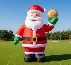 C1-508 Inflatable Santa Claus holding Bi...