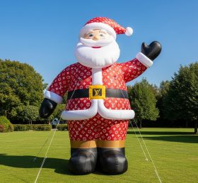 C1-528 Inflatable Santa Claus wearing fa...