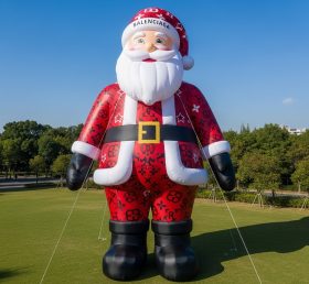 C1-527 Inflatable Santa Claus wearing fa...