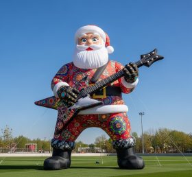 C1-556 Inflatable Santa Claus holding an...