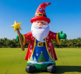 C1-573 Wizard-style inflatable Santa Cla...