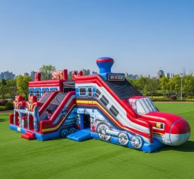 T6-6313 Train Theme Inflatable Playgroun...