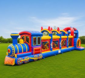 T6-6316 Train Theme Inflatable Playgroun...