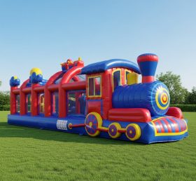 T6-6319 Train Theme Inflatable Playgroun...