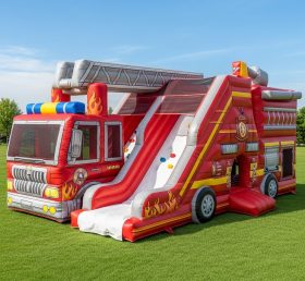 T6-6358 Firetruck Theme Inflatable Playg...