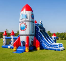 T6-6367 Rocket Theme Inflatable Playgrou...