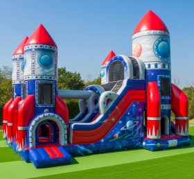 T6-6370 Rocket Theme Inflatable Playgrou...