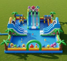 Pool3-231 Baby Shark Theme Pool Water Pa...