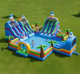 Pool3-262 Donald Duck Theme Pool Water P...