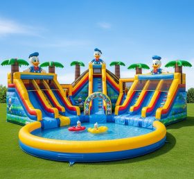 Pool3-265 Donald Duck Theme Pool Water P...