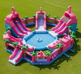 Pool3-281 Flamingo Theme Pool Water Park