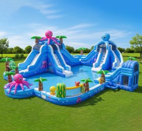 Pool3-336 Octopus Theme Pool Water Park