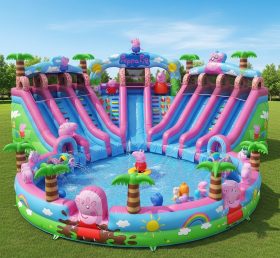 Pool3-340 Peppa Pig Theme Pool Water Par...