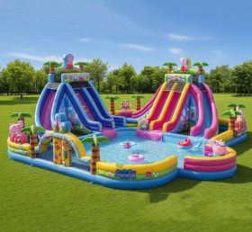Pool3-342 Peppa Pig Theme Pool Water Par...