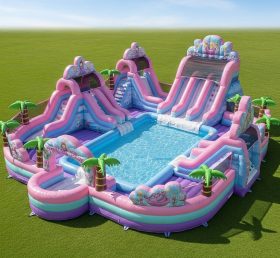 Pool3-357 Princess Parties Theme Pool Wa...