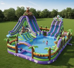 Pool3-367 Scooby-Doo Theme Pool Water Pa...