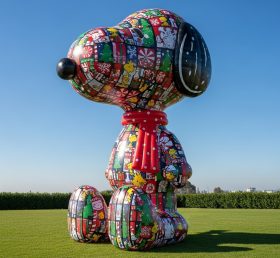 C1-725 Christmas Snoopy Inflatable Carto...