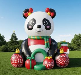 C1-739 Christmas Panda Inflatable Cartoo...