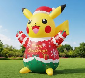 C1-763 Pokémon Pikachu Christmas Inflat...