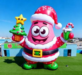 C1-804 Patrick Star Santa Claus Inflat...