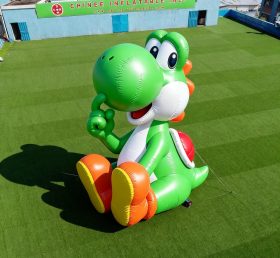 Cartoon3-046 Green Dinosaur Character In...
