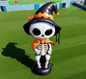 Cartoon3-227 Halloween Skeleton Witch In...