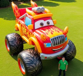 Cartoon3-494 Monster Truck Inflatable Ca...