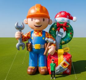 Cartoon3-568 Bob the Builder Inflatable ...