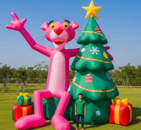 Cartoon3-588 Pink Panther Christmas Infl...