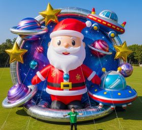 Cartoon3-625 Santa Claus Space Theme Inf...