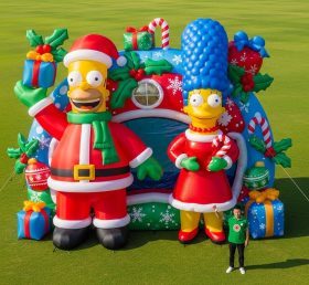Cartoon3-642 The Simpsons Christmas Infl...