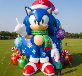Cartoon3-644 Sonic Christmas Inflatable ...