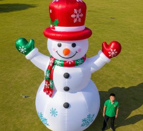 Cartoon3-648 Snowman Christmas Inflatabl...