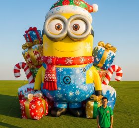 Cartoon3-668 Minions Christmas Inflatabl...