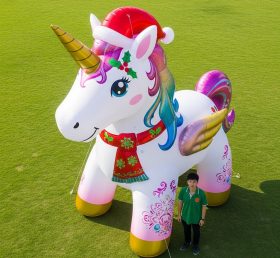 Cartoon3-687 Christmas Unicorn Inflatabl...