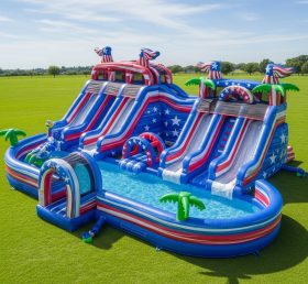 Pool3-428 American Style Theme Pool Wate...