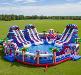Pool3-429 American Style Theme Pool Wate...