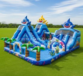 Pool3-563 Baby Shark Theme Pool Water Pa...