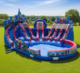 Pool3-698 Superhero Theme Pool Water Par...