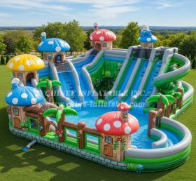 Pool3-723 The Smurfs Theme Pool Water Pa...