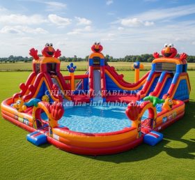 Pool3-726 Tickle Me Elmo Theme Pool Wate...