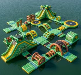S435 Dinosaur Theme Inflatable Water Par...