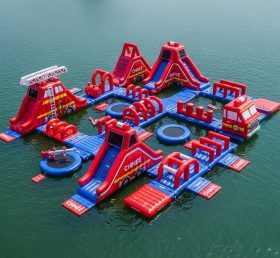 S463 Firetruck Theme Inflatable Water Pa...