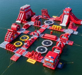S466 Firetruck Theme Inflatable Water Pa...
