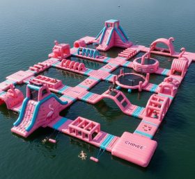 S472 Flamingo Theme Inflatable Water Par...