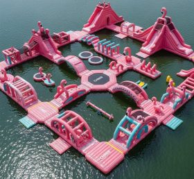 S475 Flamingo Theme Inflatable Water Par...
