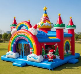 T2-8599 Christmas Theme Inflatable Castl...