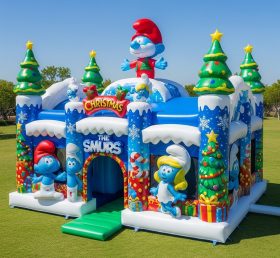 T2-8603 The Smurfs Christmas Inflatable ...
