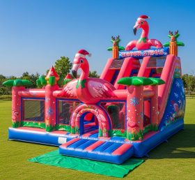 T2-8624 Flamingo Christmas Theme Inflata...