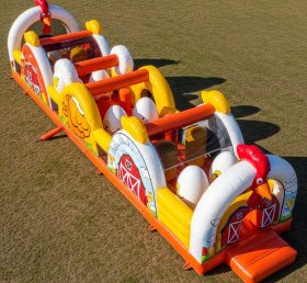 T7-3736 Chicken Theme Inflatable Obstacl...
